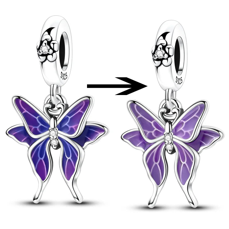 925 Sterling Silver Gold Plated Royal Pumpkin Carriage Dangle Charm Bead for Women