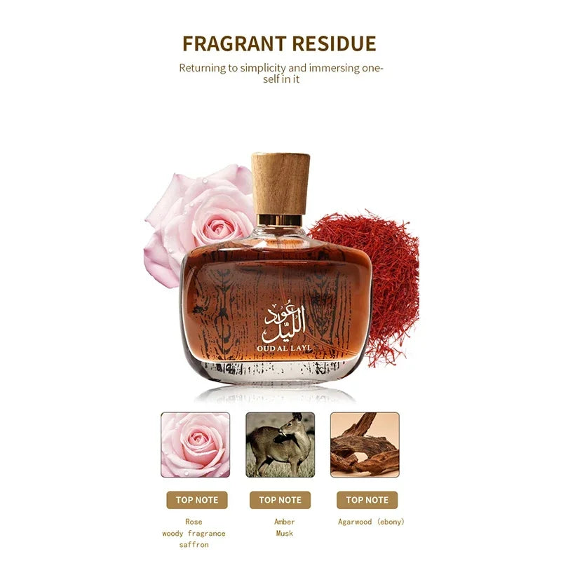 Arabian Musk Oud Men's Eau de Toilette – Long-Lasting Woody Scent