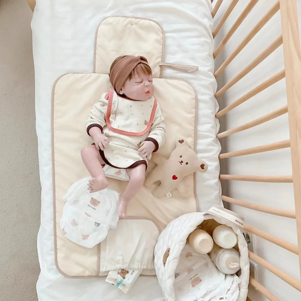 Foldable Baby Diaper Changing Pad — Portable Waterproof Mat