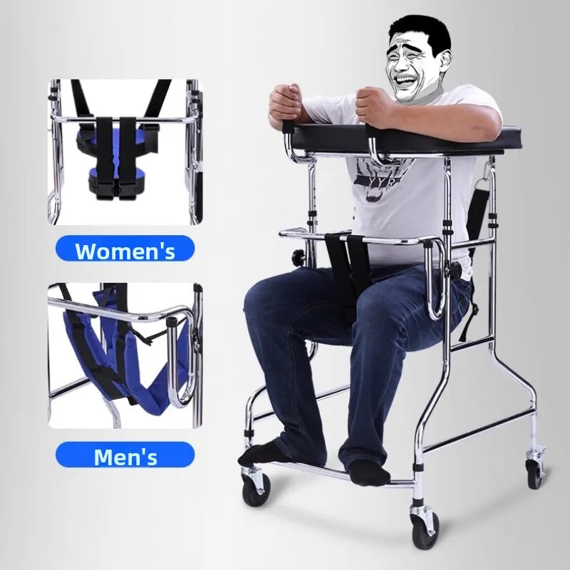 Senior Walking Aid with Seat – Rehab Walker for Elderly
