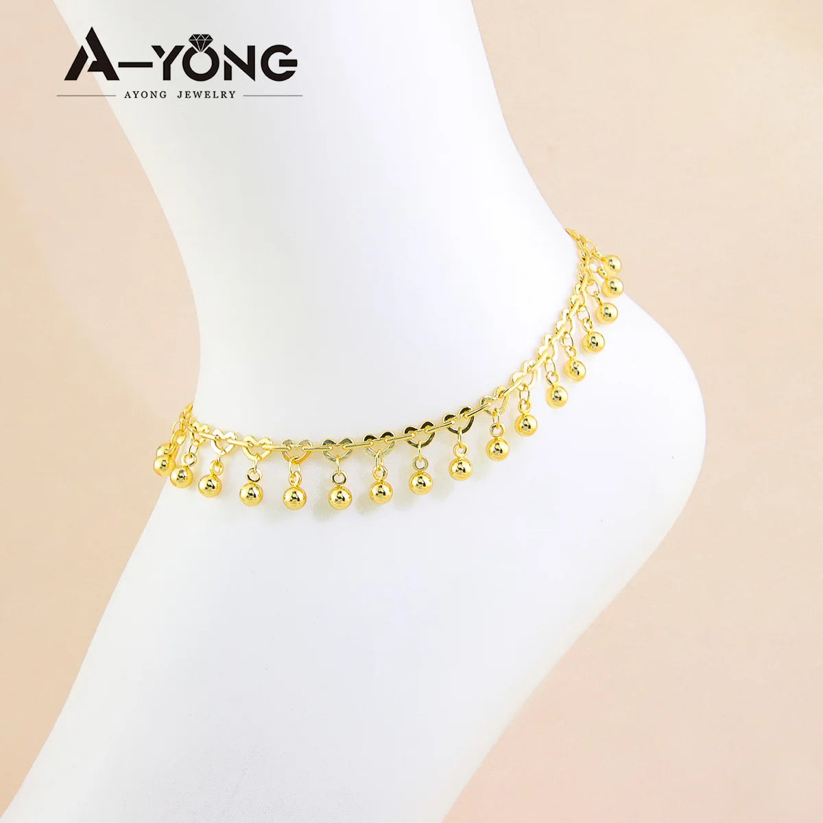 21K Gold Plated Ankle Bracelet for Women – Dubai Saudi Fashion