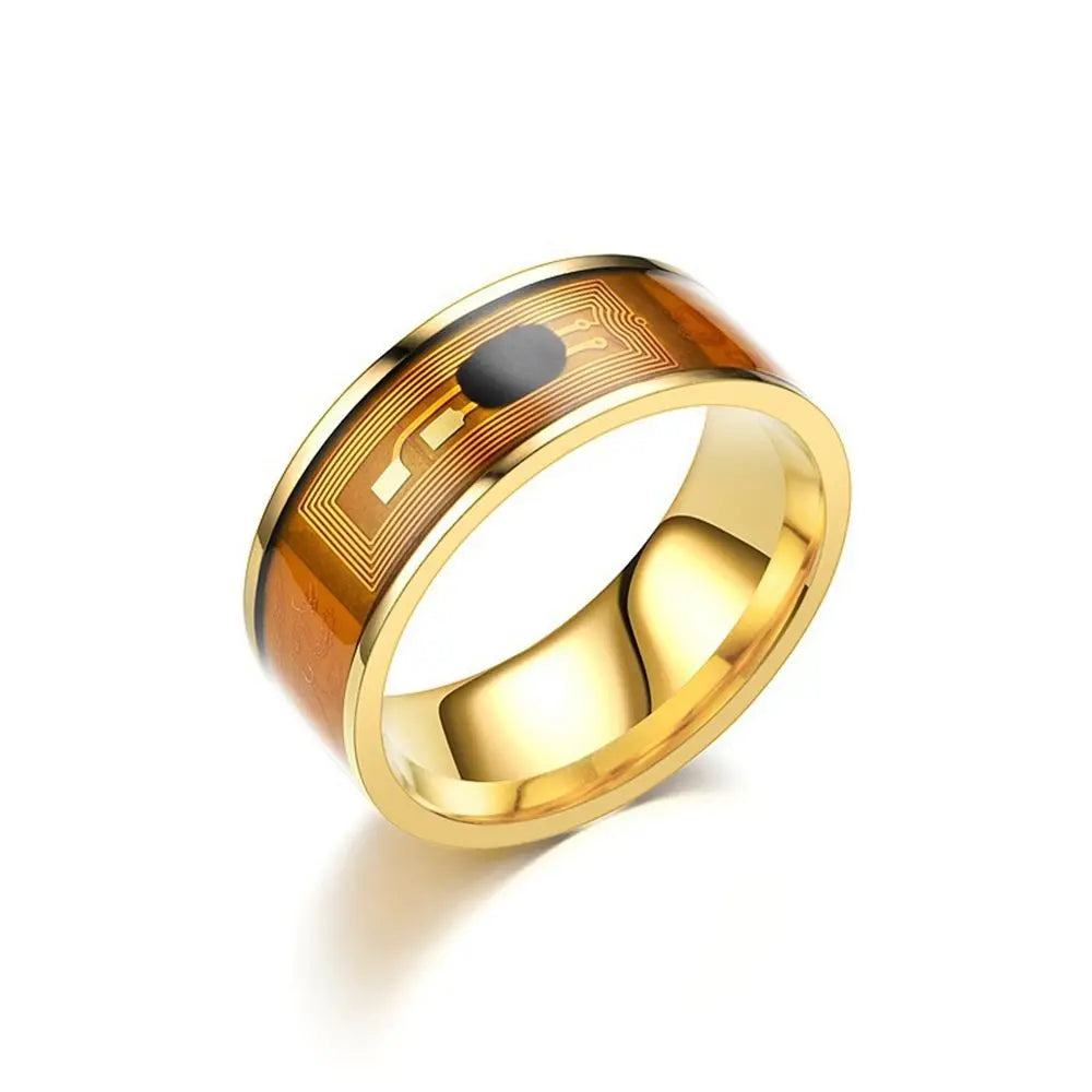 NFC Smart Ring for Women – Rhinestone Fashion Ring, Waterproof, Android Compatible