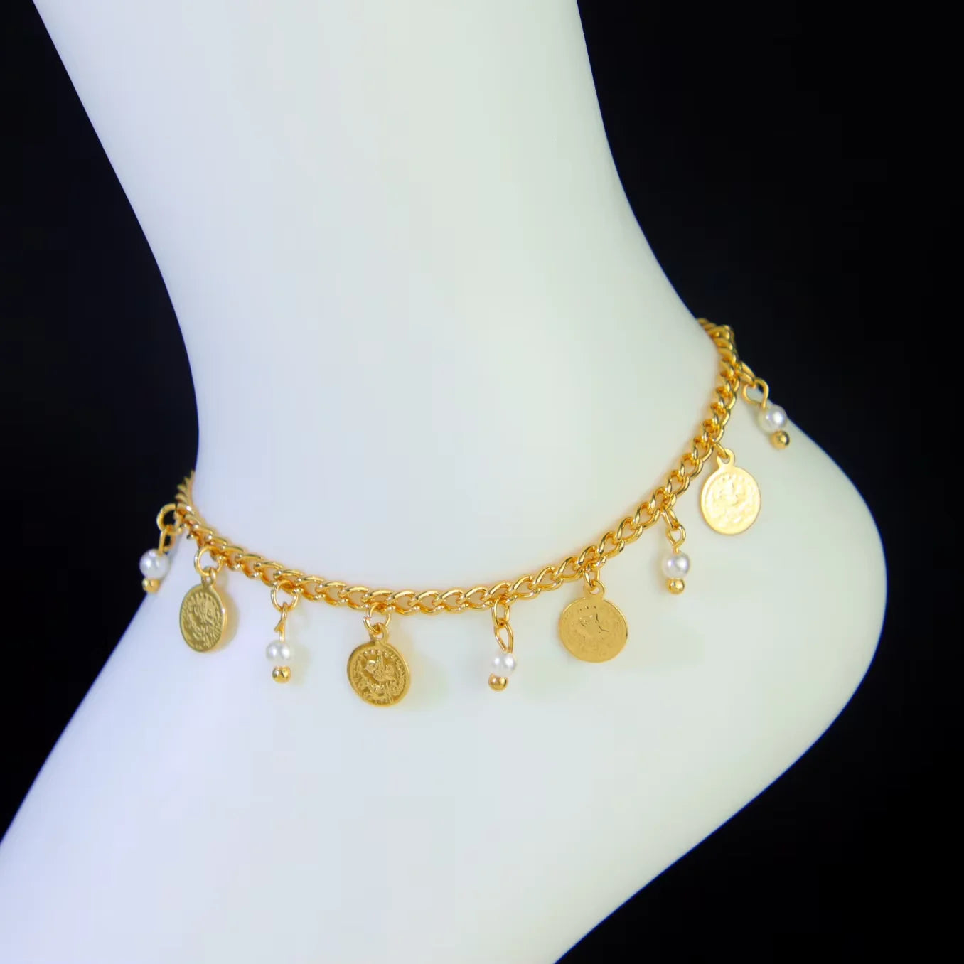21K Gold Plated Ankle Bracelet for Women – Dubai Saudi Fashion