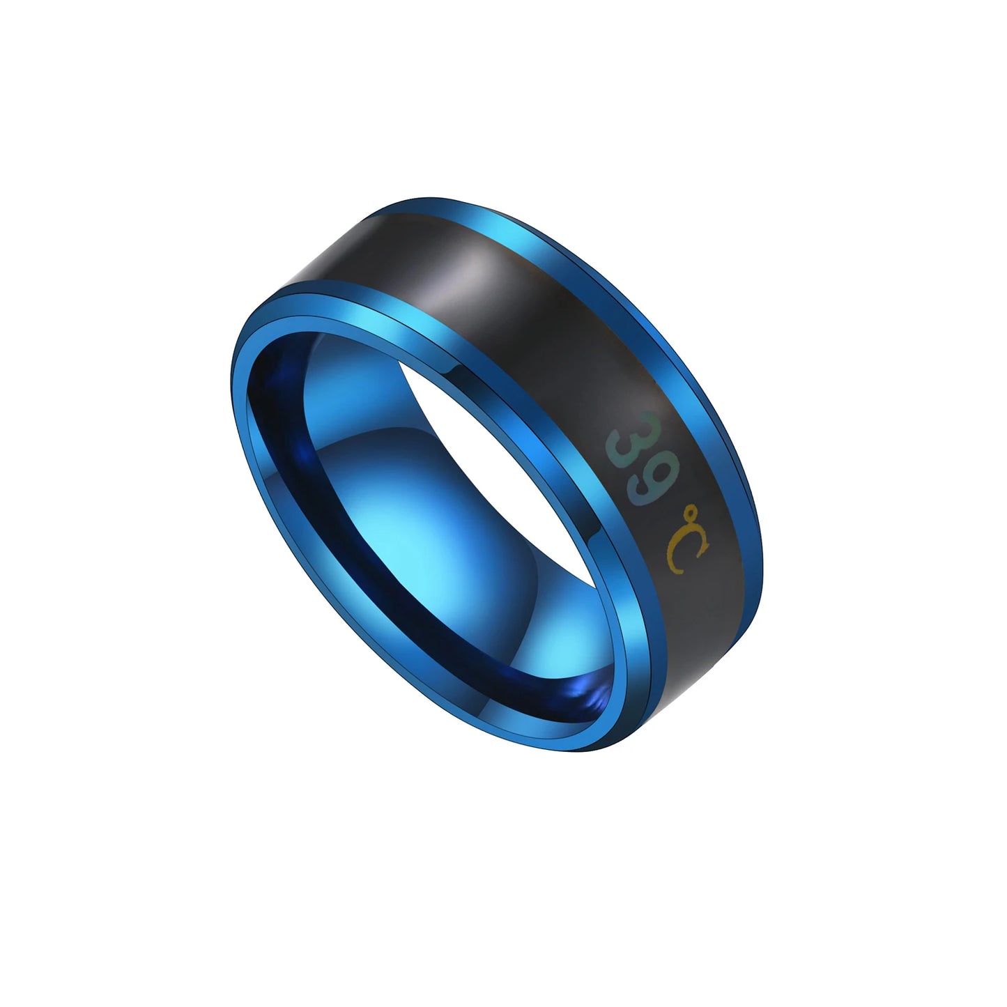 Smart Couples Ring – Body Temperature Color Change, Stainless Steel, Waterproof
