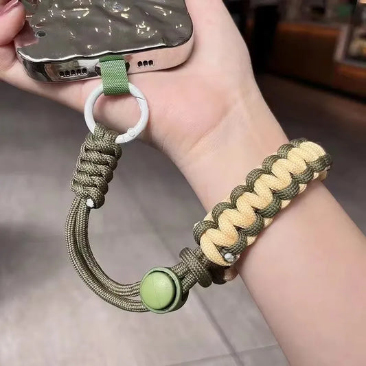 Handwoven Phone Wrist Strap – Anti-Drop Lanyard for Outdoor & Sports