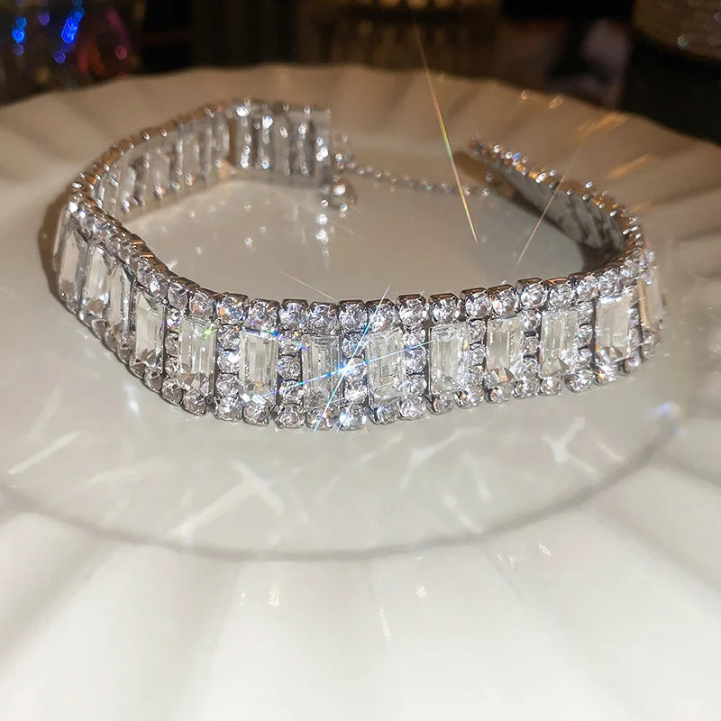 Luxury Multilayer Crystal Rhinestone Choker Necklace