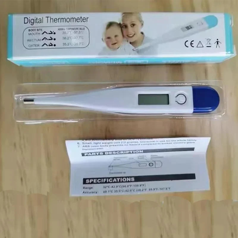 Digital Body Thermometer — Oral & Armpit with Fever Alert