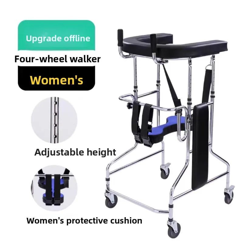 Senior Walking Aid with Seat – Rehab Walker for Elderly