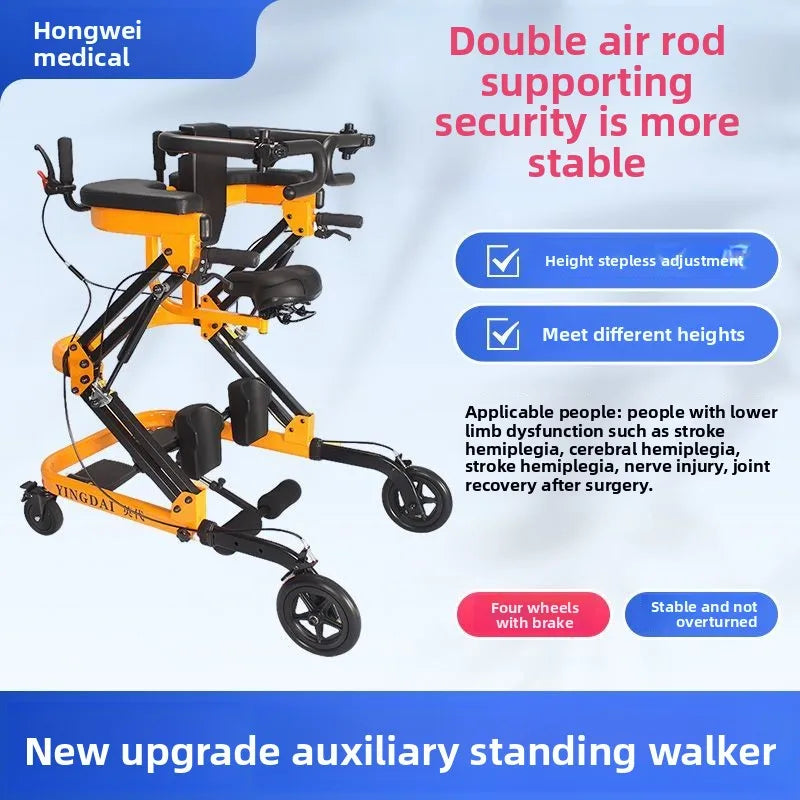Elderly Anti-Skid Folding Walker – Rehabilitation Lower Limb Exercise Aid