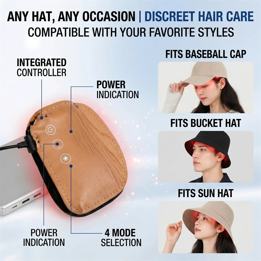 LED Hair Growth Cap – Red & Blue Light Scalp Care Device