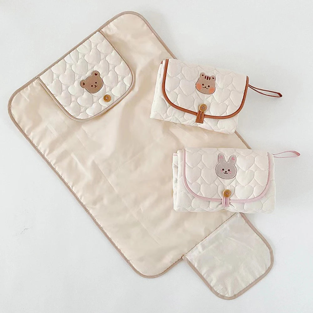 Foldable Baby Diaper Changing Pad — Portable Waterproof Mat