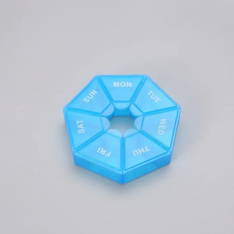 7-Day Pill Organizer Box – Weekly Tablet Holder for Travel & Daily Use