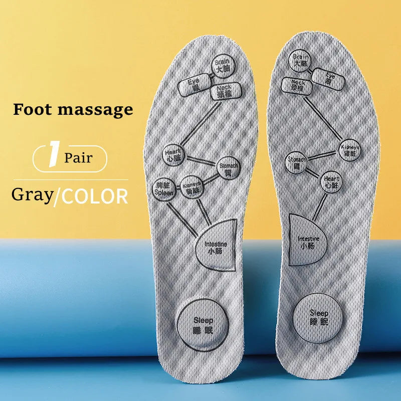 Acupressure Foot Insoles – Breathable Orthopedic Shoe Sole for Men & Women