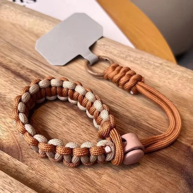 Handwoven Phone Wrist Strap – Anti-Drop Lanyard for Outdoor & Sports