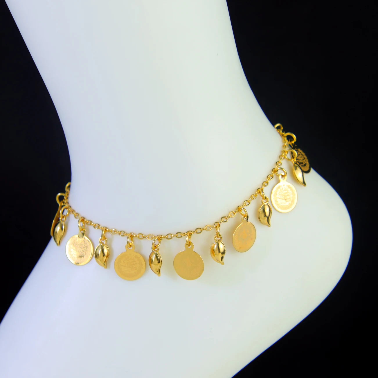 21K Gold Plated Ankle Bracelet for Women – Dubai Saudi Fashion