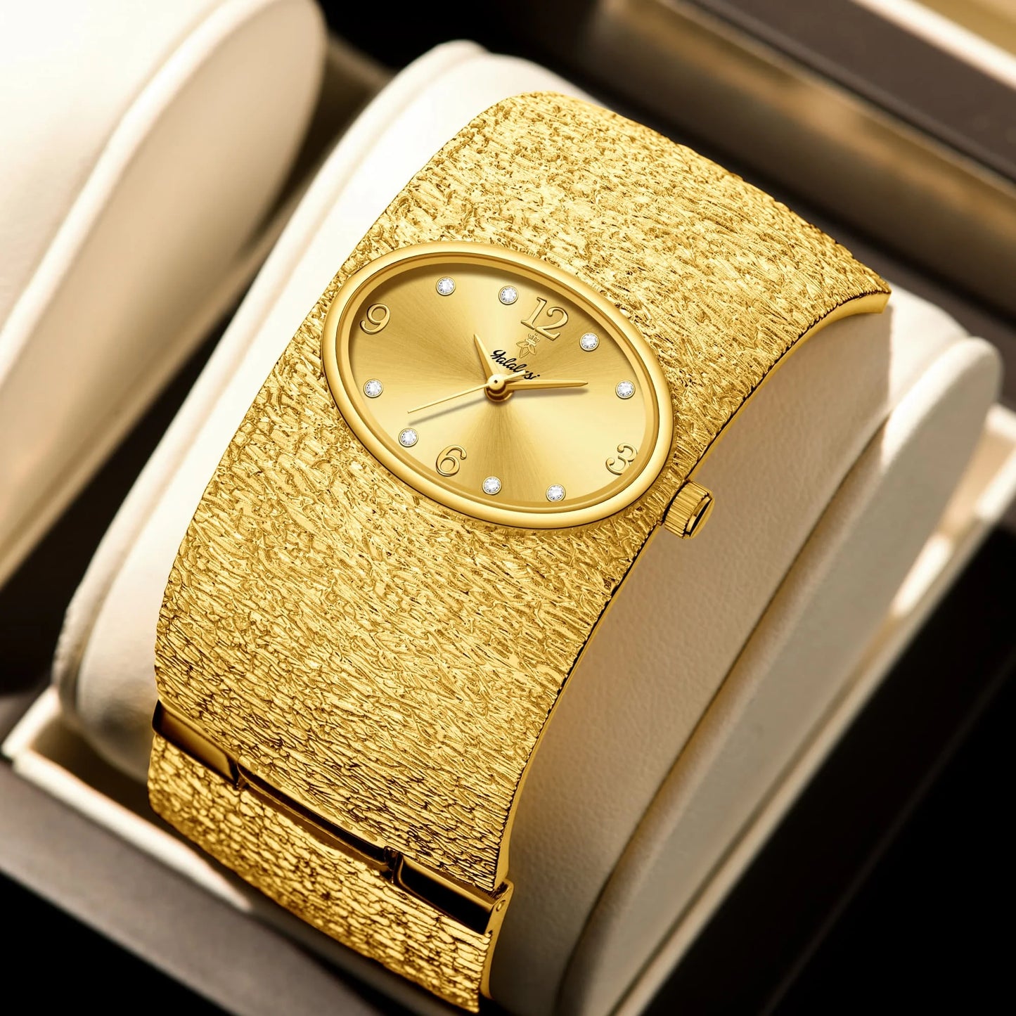 Luxury Gold Bracelet & Watch Set for Women