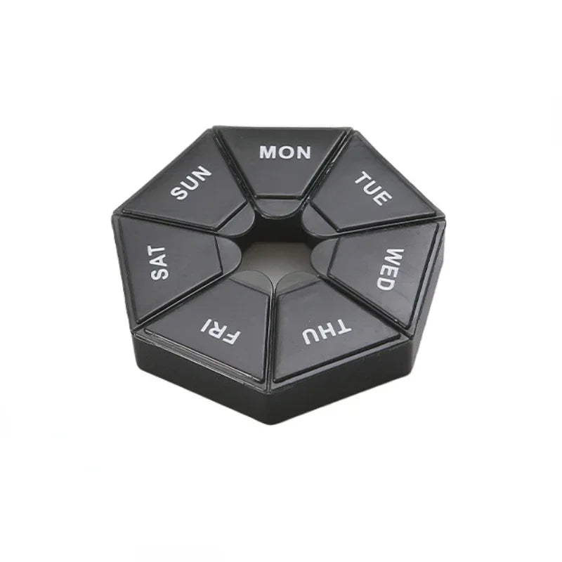 7-Day Pill Organizer Box – Weekly Tablet Holder for Travel & Daily Use