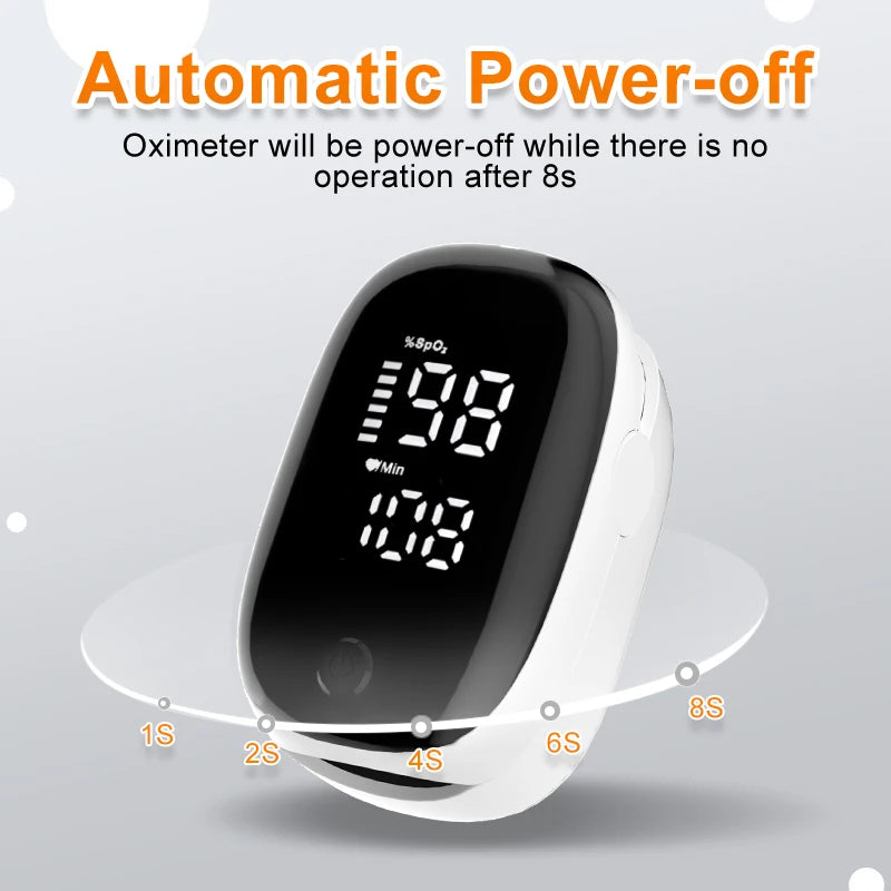 Fingertip Pulse Oximeter – Blood Oxygen & Heart Rate Monitor