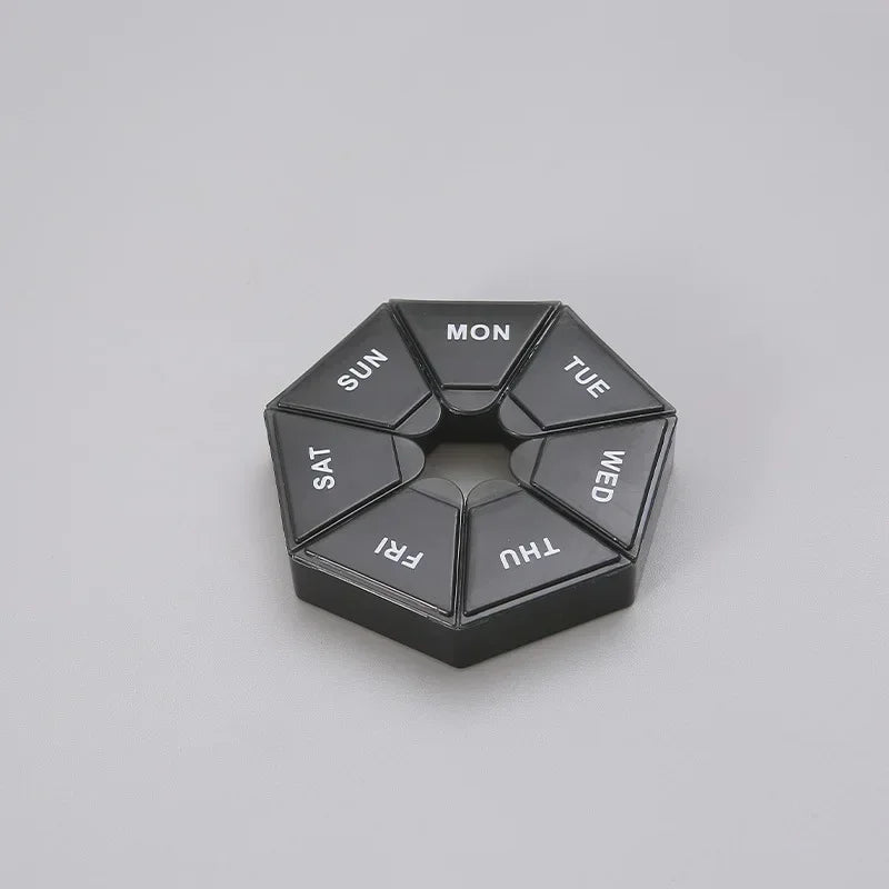 7-Day Pill Organizer Box – Weekly Tablet Holder for Travel & Daily Use