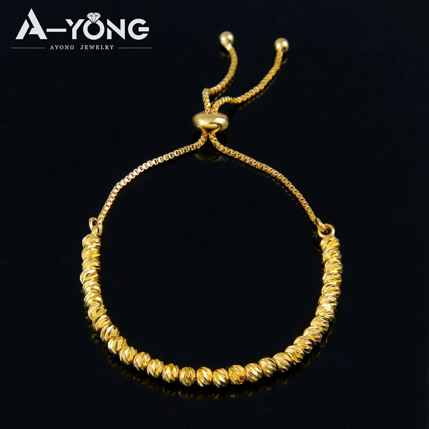 21K Gold Plated Multi-Layer Bead Bangle Set for Women – Dubai Style