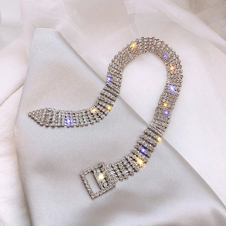 Luxury Multilayer Crystal Rhinestone Choker Necklace