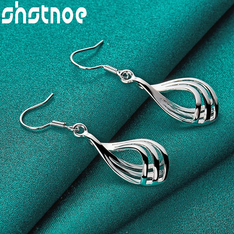 18K Gold Plated Geometric Water Droplet Earrings for Women – Wedding Party Jewelry