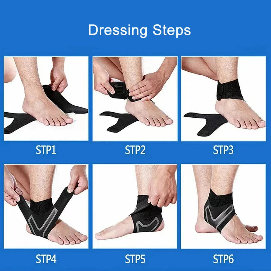 Ankle Brace Support Sleeve — Breathable Compression for Sports