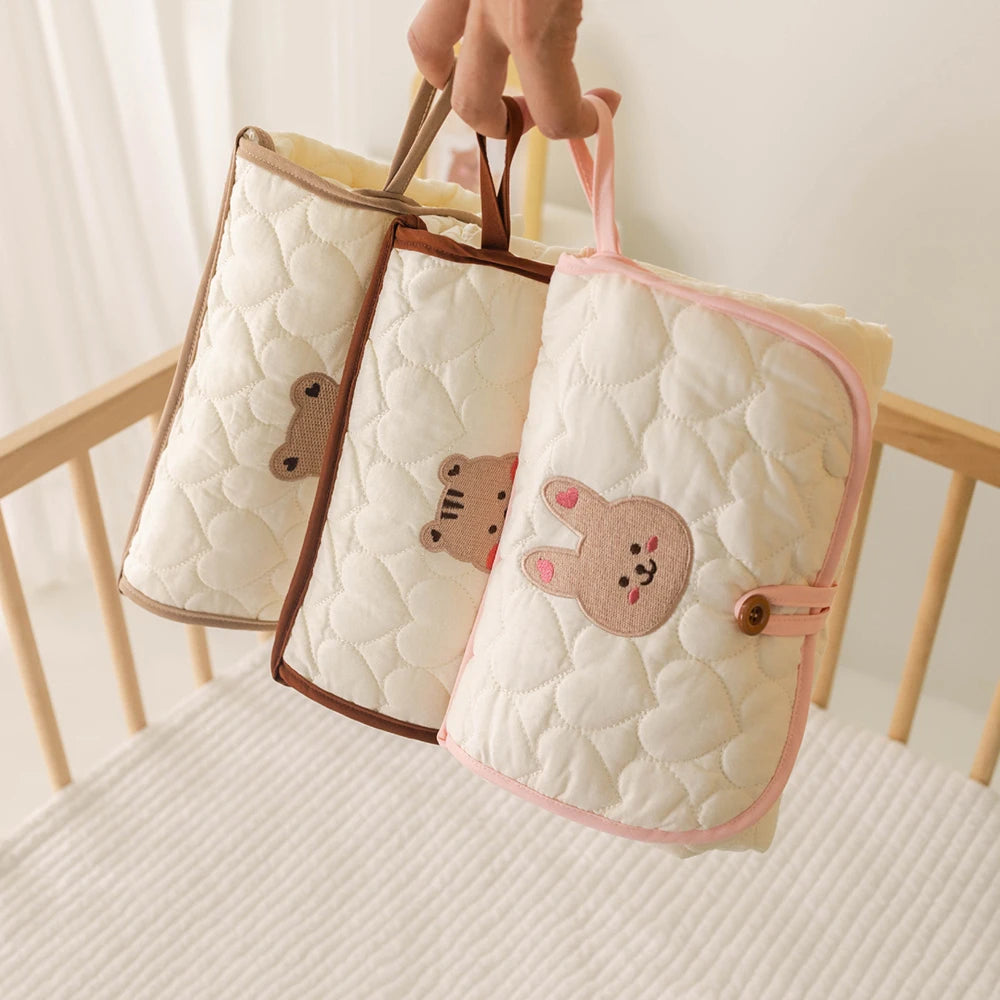 Foldable Baby Diaper Changing Pad — Portable Waterproof Mat