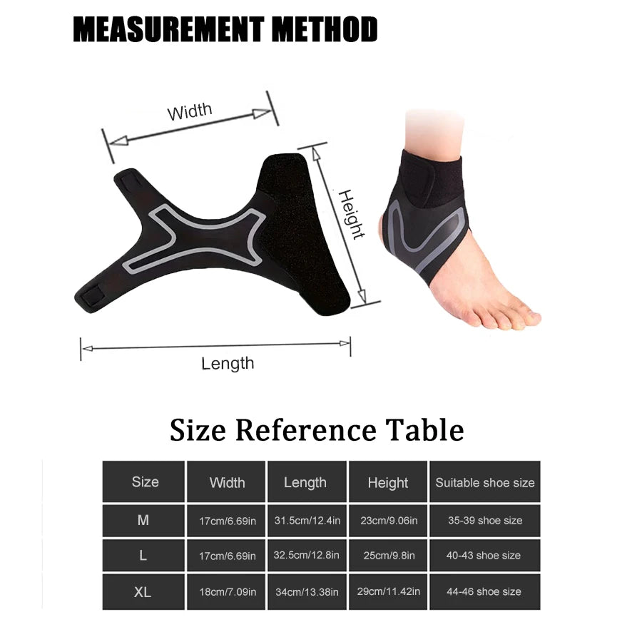 Ankle Brace Support Sleeve — Breathable Compression for Sports