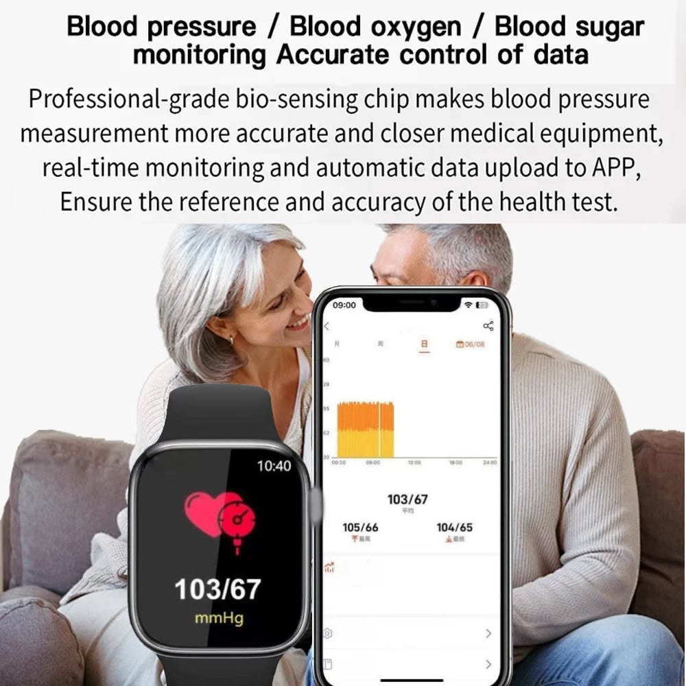 Non-invasive Blood Glucose Meter Blood Free Measurement ECG Blood Pressure Blood Sugar Health Management Monitoring Device