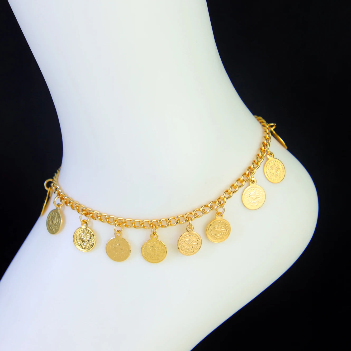 21K Gold Plated Ankle Bracelet for Women – Dubai Saudi Fashion
