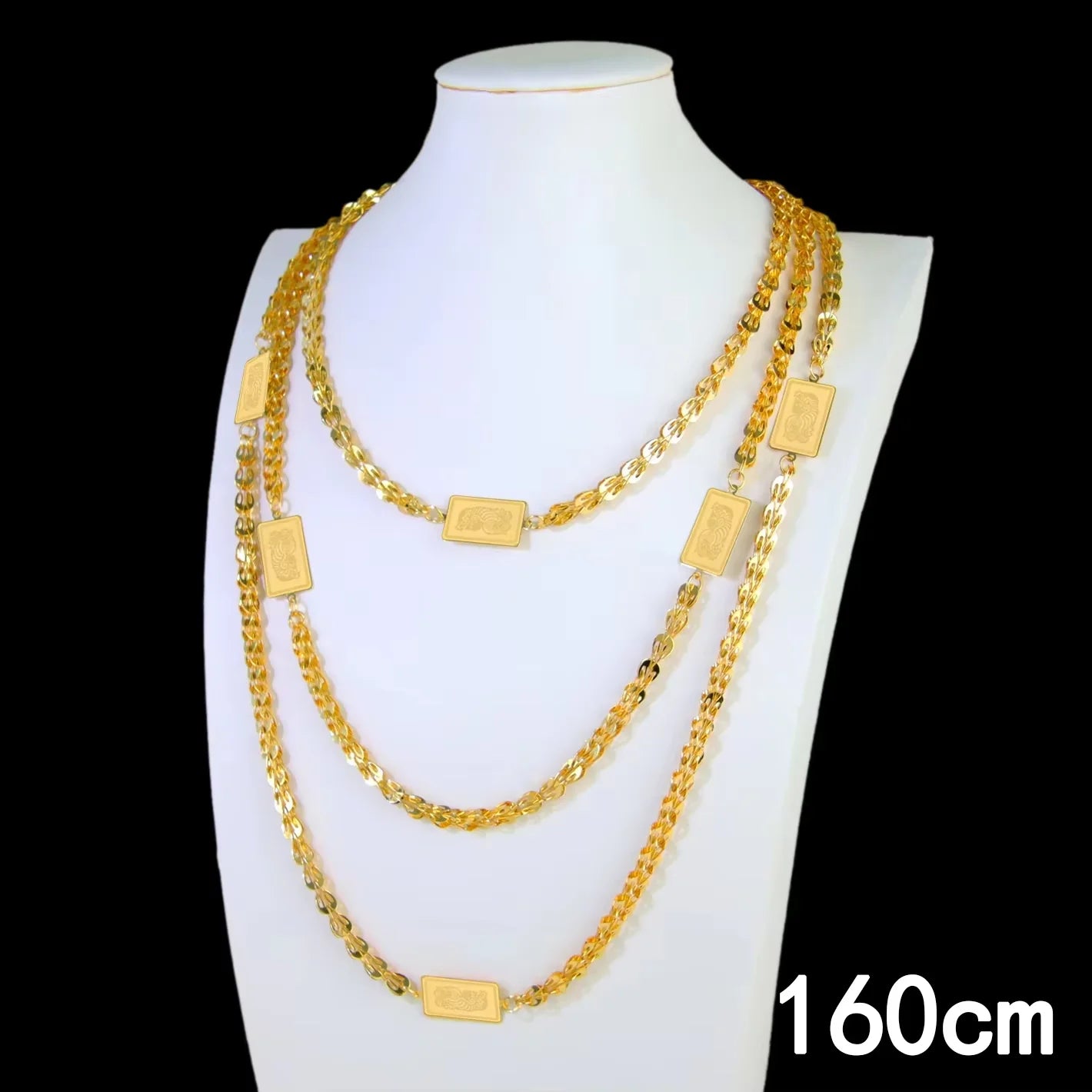 Dubai 21K Gold Plated Turkish Vintage Coin Chain Necklace