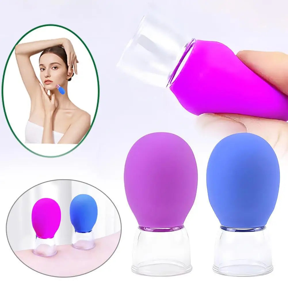 Silicone Cupping Massage Cup – Face, Neck & Body Suction Therapy Device