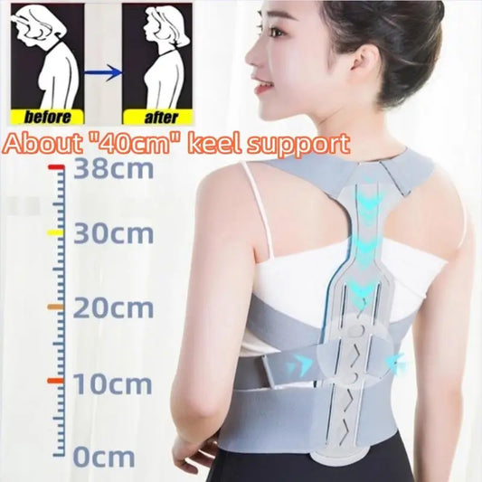 Invisible Posture Corrector Belt – Breathable Back Support Brace for Men & Women