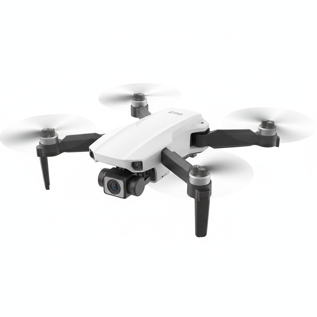 E99 Foldable Drone Camera - White Background Product Shot