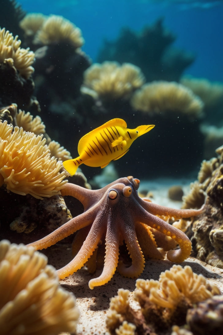 Octopus Reef - AI 3D Animated Underwater Wallpaper