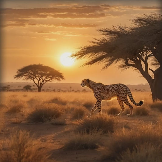 Savanna Cheetah – AI 3D Animated Wildlife Wallpaper