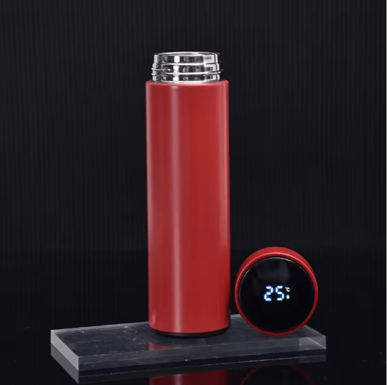 Smart Water Bottle with LED Display – 500ml Stainless Steel