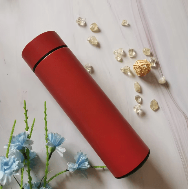 Smart Water Bottle with LED Display – 500ml Stainless Steel